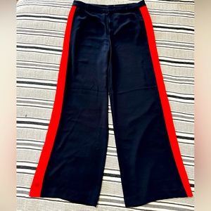 Lauren by Ralph Lauren #WideLeg Pants- Navy and Red